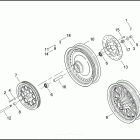 XL883 4CAM SPORTSTER 883 (2003) REAR WHEEL - CAST