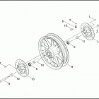 FLHTPI 1FMW ELECTRA GLIDE STANDARD POLICE (2003) Переднее колесо