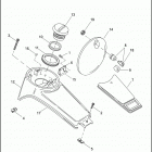 FLHTPI 1FMW ELECTRA GLIDE STANDARD POLICE (2003) FUEL TANK CONSOLE - FLHTPI