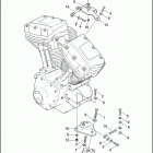FLHTPI 1FMW ELECTRA GLIDE STANDARD POLICE (2003) ENGINE MOUNTS AND STABILIZER LINKS