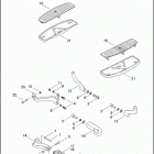 FLHRSEI2 1PGE CVO ROAD KING (2003) FOOTBOARDS & FOOTPEGS