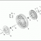 FXD 1GHV DYNA SUPER GLIDE (2003) REAR WHEEL - CAST