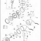 XL883 4CAM SPORTSTER 883 (2003) HEADLAMP & MIRROR