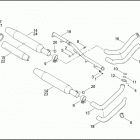 FXST 1BHY SOFTAIL STANDARD (2003) EXHAUST SYSTEM - FXST / I, FLSTC / I, FXSTS / I & ...