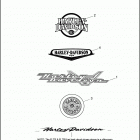 FLHTC 1DJV ELECTRA GLIDE CLASSIC (2002) FUEL TANK TRIM