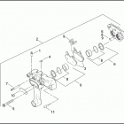 FLHTPI 1FMW ELECTRA GLIDE STANDARD POLICE (2002) Задний суппорт