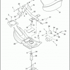 FLHTPI 1FMW ELECTRA GLIDE STANDARD POLICE (2002) SEATS & REAR FRAME RAILS