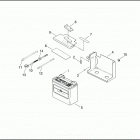 FXDP 1GKV DYNA DEFENDER (2002) BATTERY TRAY & BATTERY