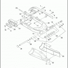 FXDWG3 1PEV CVO DYNA WIDE GLIDE (2002) REAR FORK, DEBRIS DEFLECTOR & BELT GUARD