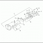 FXSTB 1BTY NIGHT TRAIN (2001) Передний суппорт