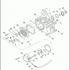 FXDWG3 1PEV CVO DYNA WIDE GLIDE (2002) TRANSMISSION BEARINGS & SIDE COVERS