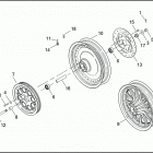 XL1200C 1CGP SPORTSTER 1200 CUSTOM (2002) REAR WHEEL - CAST