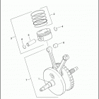 FXDWG3 1PEV CVO DYNA WIDE GLIDE (2002) PISTONS AND FLYWHEEL ASSEMBLY - TWIN CAM 88 ™