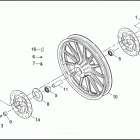 XL1200C 1CGP SPORTSTER 1200 CUSTOM (2002) FRONT WHEEL - CAST