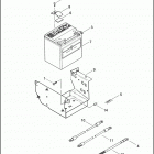 FLHRSEI 1PDC CVO ROAD KING (2002) BATTERY, TRAY & CABLES