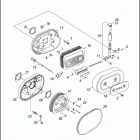 XL1200C 1CGP SPORTSTER 1200 CUSTOM (2002) AIR CLEANER & ENRICHENER