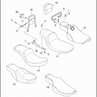 FXD 1GHV DYNA SUPER GLIDE (2002) SEATS & SISSY BAR