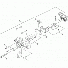 FXD 1GHV DYNA SUPER GLIDE (2002) Задний суппорт