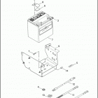 FLHTC 1DJV ELECTRA GLIDE CLASSIC (2002) BATTERY, TRAY & CABLES