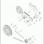 FLHRSEI 1PDC CVO ROAD KING (2002) BELTS, CHAINS AND SPROCKETS