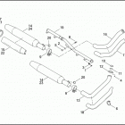 FXSTB 1BTY NIGHT TRAIN (2001) EXHAUST SYSTEM - FXST / I, FLSTC / I, FXSTS / I & ...