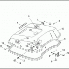 FLHTC 1DJV ELECTRA GLIDE CLASSIC (2002) LUGGAGE BOX (COVER)