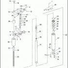 FLHTC 1DJV ELECTRA GLIDE CLASSIC (2002) FRONT FORK - RIGHT