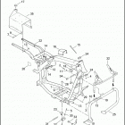 FXDP 1GKV DYNA DEFENDER (2002) FRAME & JIFFY STAND