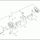 FLHTC 1DJV ELECTRA GLIDE CLASSIC (2001) Задний суппорт