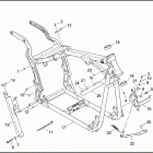 FXSTB 1BTY NIGHT TRAIN (2001) FRAME & JIFFY STAND