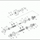 FLHTPI 1FMW ELECTRA GLIDE STANDARD POLICE (2002) TRANSMISSION GEARS