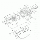 FXDP 1GKV DYNA DEFENDER (2002) TRANSMISSION BEARINGS & SIDE COVERS