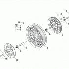FXD 1GHV DYNA SUPER GLIDE (2001) REAR WHEEL - CAST