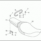 FXDWG3 1PEV CVO DYNA WIDE GLIDE (2002) Сиденье