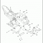 VRSCA 1HAZ VRSCA V-ROD (2002) FRAME & JIFFY STAND