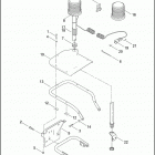 FLHTPI 1FMW ELECTRA GLIDE STANDARD POLICE (2002) STROBE LAMPS - REAR, LICENSE PLATE HOLDER