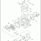 FLHTC 1DJV ELECTRA GLIDE CLASSIC (2001) TRANSMISSION BEARINGS & COVERS