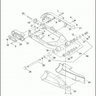 FXDWG2 1PBV CVO DYNA WIDE GLIDE (2001) REAR FORK, DEBRIS DEFLECTOR & BELT GUARD