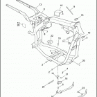 FXD 1GHV DYNA SUPER GLIDE (2001) FRAME & JIFFY STAND