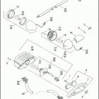 FXD 1GHV DYNA SUPER GLIDE (2001) TAIL LAMP & REAR TURN SIGNALS