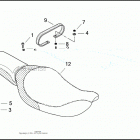 FXDWG2 1PBV CVO DYNA WIDE GLIDE (2001) SEATS