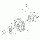 FLTRSEI2 1PCC CVO ROAD GLIDE (2001) Заднее колесо