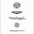 FLHTC 1DJV ELECTRA GLIDE CLASSIC (2001) FUEL TANK TRIM