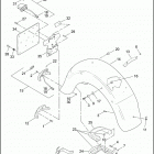 FLHTC 1DJV ELECTRA GLIDE CLASSIC (2001) Задний бампер