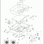 FLTRSEI2 1PCC CVO ROAD GLIDE (2001) TOUR-PAK BOTTOM