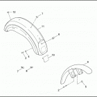 FXDP 1GKV DYNA DEFENDER (2001) FRONT & REAR FENDER
