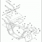 FLHTC 1DJV ELECTRA GLIDE CLASSIC (2001) FRAME, REAR FORK & JIFFY STAND