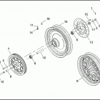 XL883 4CAM SPORTSTER 883 (2000) REAR WHEEL - CAST