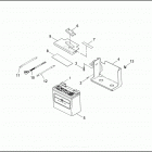 FXDP 1GKV DYNA DEFENDER (2001) BATTERY TRAY & BATTERY