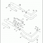 FXSTD 1BSY SOFTAIL DEUCE (2000) EXHAUST SYSTEM - FLSTF & FXSTD